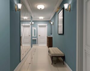 Quelle couleur pour agrandir un couloir : opter pour des couleurs pastel